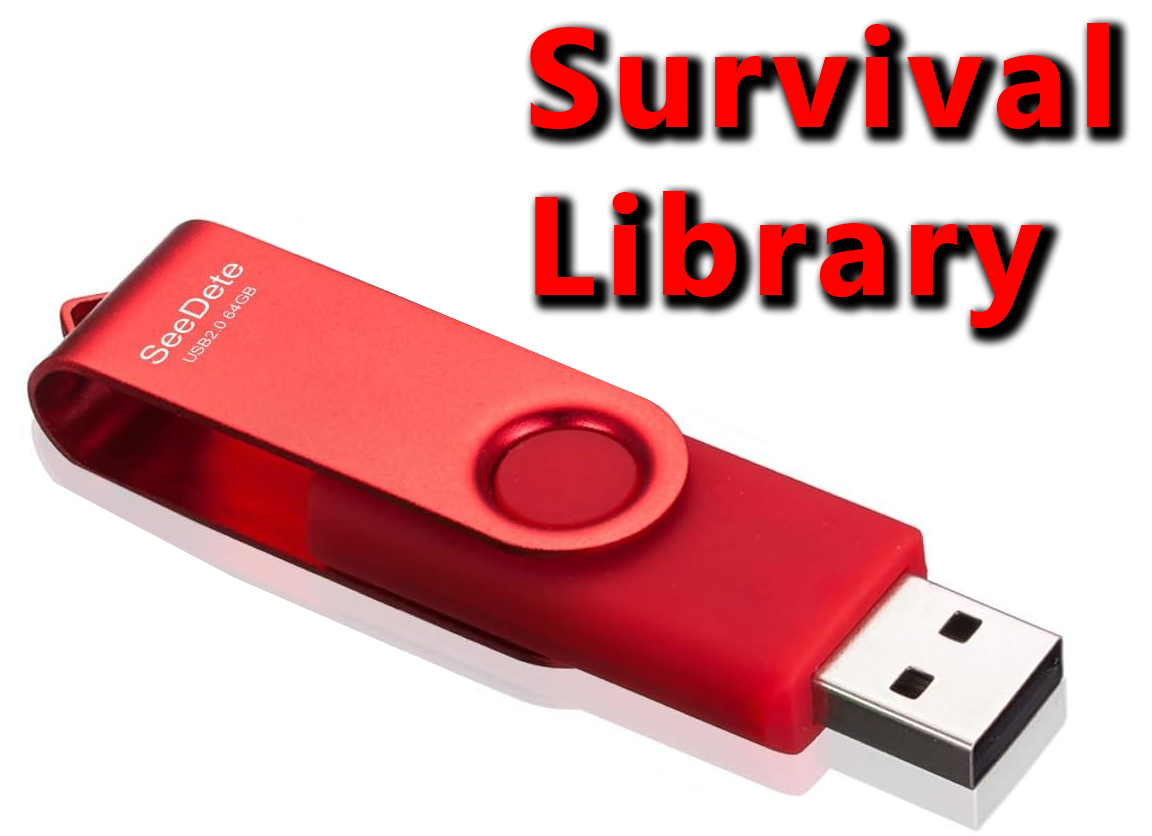 Survival USB Prepping Library 28gb of info